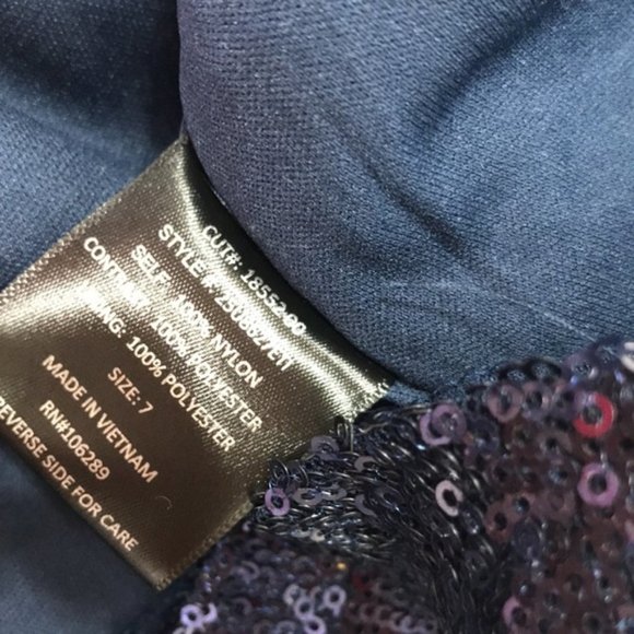 Trixxi Juniors' Surplice Sequined Dress - Picture 5 of 8